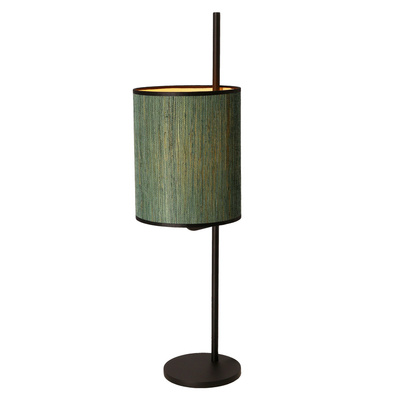 Lampă de masă Bendi neagră Abajur verde 41-25289