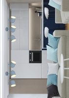 Aplică candellux azuro 93-63229 bandă e27 gri mat