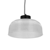 Lampa suspendata 27cm sticla/cablu negru Liverpool Ledea 50101286