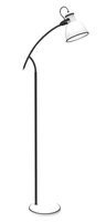 Lampadaire réglable en diagonale noir et blanc Zumba Candellux 51-72108