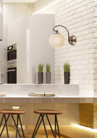 Wall lamp sconce 1X60W E27 patina copper ORBIT 21-69344