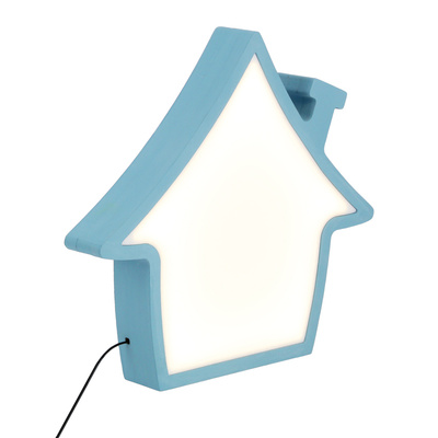 HOUSE LED TABLE LAMP FOR CHILDREN IQ KIDS BLUE