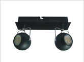 Plafonnier Candellux 92-25012-Z Tony bande 2X3W LED GU10 noir mat