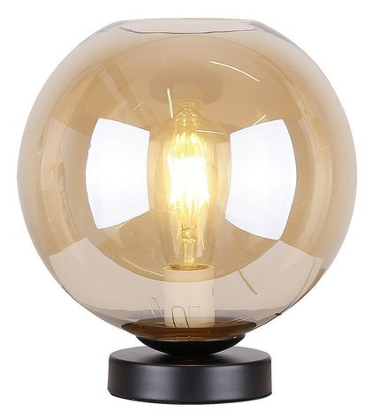 Vehicul noptiera chihlimbar sticla 60W E27 Globe Candellux 41-78261