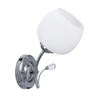 Estar lamp chrome wall lamp E27 with white shade 21-09425