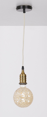 Zawiesie metalowe czarne/patyna lampa E27 31-04895