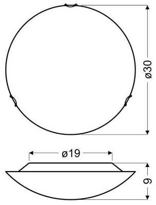 Ceiling Lamp Candellux Circle 13-55187 Ceiling Led 6500K