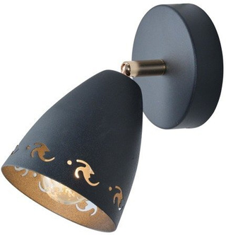 Wall lamp sconce 1X40W E14 black COTY 91-67159