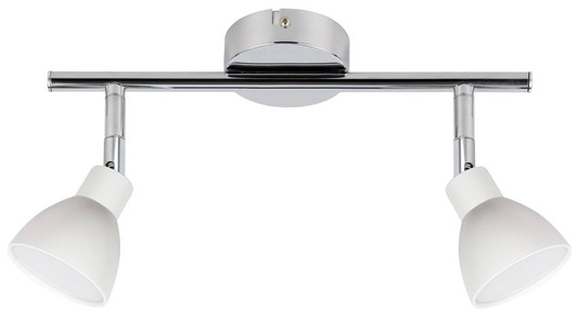 Lampa sufitowa Roy listwa regulowana 2-punktowa LED do salonu metalowa