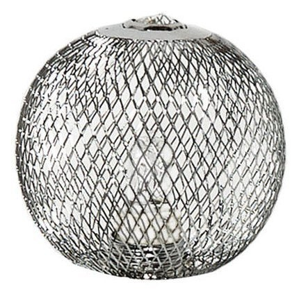 Abat-jour en métal chromé ajouré G9 80mm pour lampes Novel Candellux 71-11862