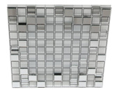 Warme quadratische LED-Spiegeldeckenleuchte Mosaik 10-30627