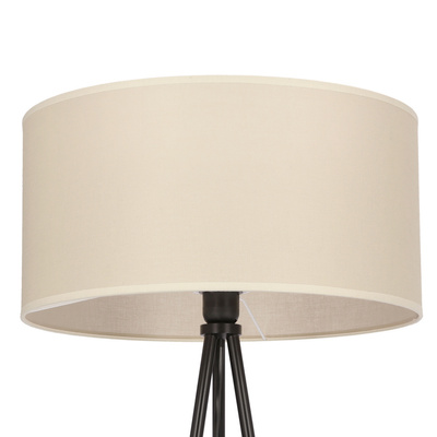 SHANTI floor lamp black 1x40W E27 beige shade 51-38760