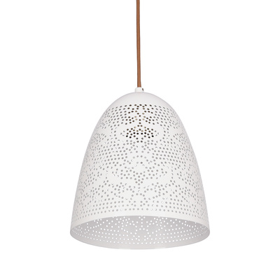 Hanging ceiling lamp 1X60W E27 openwork white BENE 31-70340