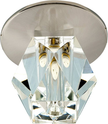 Plafonnier chrome cristal clair G4 20W SK-16 Candellux 2225954