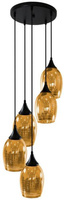 Hängende Deckenleuchte Gold 5xE27 MARINA 35-58027