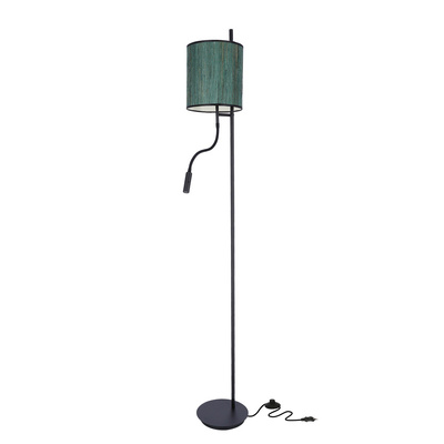 Bendi floor lamp black 1x40w e27+3w led Green lampshade 51-25265
