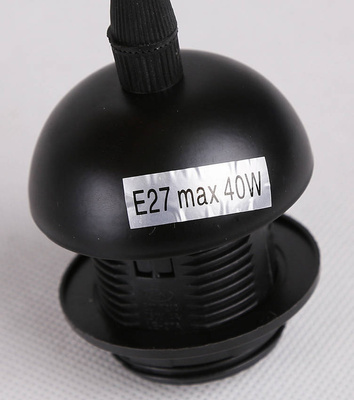Suspension noir/bande fumée 2xE27 Felis 32-00132