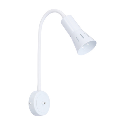 Weiße Wandleuchte mit verstellbarem Arm 1xE14 Arena 91-81346