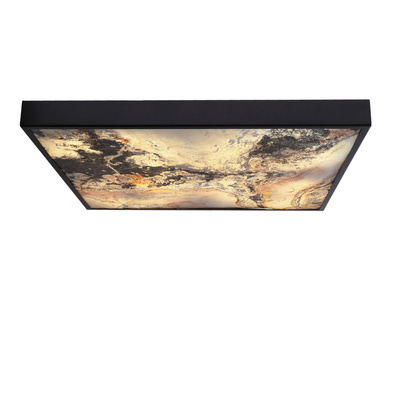 Luxan Ceiling lamp 59x59 black 90w led 4000k led autumn rustic