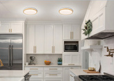 LED-Deckenleuchte 18W weiß + Holz 4000K Gandava 13-75109