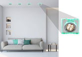 Deckenleuchte quadratisch grün LED Öse GU10 SS-22 2235233