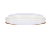 Plafoniera Montana alb + plafon auriu 24w led 40 cm abajur alb