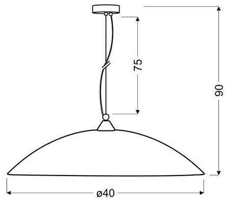 CANDELLUX DECKENLEUCHTE SALE 31-80472 FARO ZWIS 40 1X60W E27 CHROM SAT