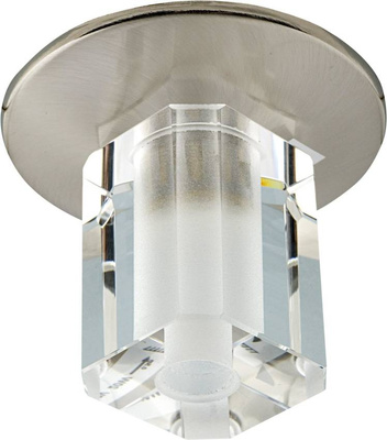 Plafonnier fixe nickel satiné cristal SK-17 2268876