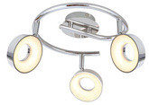 Spiraldeckenleuchte 3X4W LED Chrom 3000K ISLA 98-61737