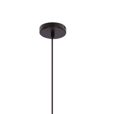 Africa lampa wisząca 40 czarny 1x40W E27 abażur beżowy+biały