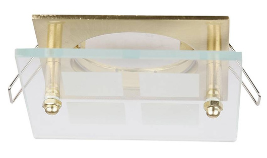 Ceiling luminaire satin gold square glass SZ-03 2219037