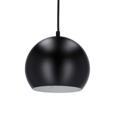 Hanging lamp black E27 metal / wood Flen Ledea 50101263