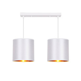 Lampa suspendata banda alba 2xE27 Atlanta 32-00644