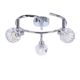 Plafonnier spirale 3X40W G9 chromé BOMBOLA 98-70326