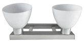 Double matt nickel wall lamp Ada 22-48595
