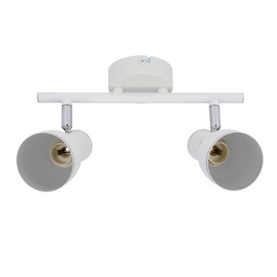 Wandlampenleiste 2X40W E14 weiß/chrom FIDO 92-63373