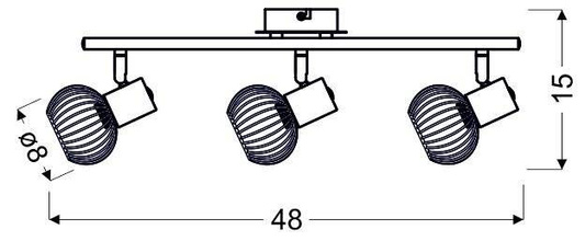 Wall lamp candellux oslo 93-61850 e14 black/chrome