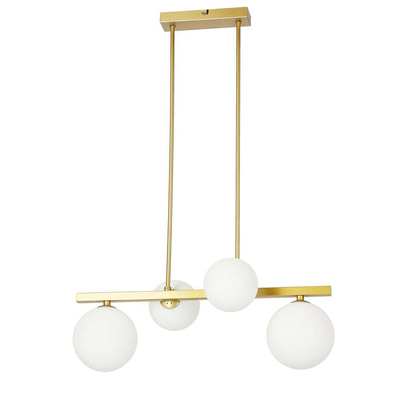 Hanging ceiling lamp brass 4xG9 Kama 34-73426