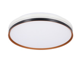 Montana ceiling lamp black+white+gold plafond 24w led 40 cm white shade