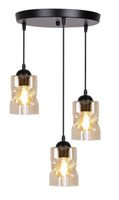 Lampa suspendata placa neagra/chihlimbar 3xE27 Felis 33-00217