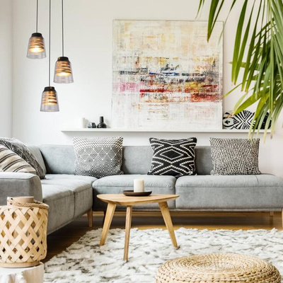 Lampa wisząca talerz czarno-złota szklana 3x60W Fresno Candellux 33-78988