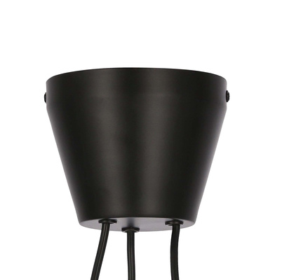 Lampă suspendată tavan negru și auriu mat 7x40W Mai mult Candellux 37-71170