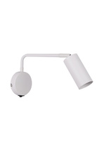 White movable wall lamp with a switch 1xGU10 Tina 21-76823