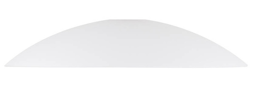 White matt round glass lampshade 40cm Oteo 74-53499