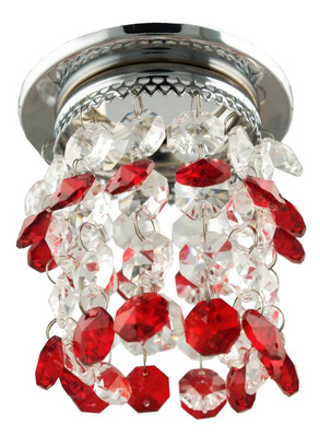 Chrome/red decorative ceiling luminaire SK-68 2245600