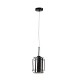 Jonera Hängelampe schwarz 1X40 E27 geräucherter Schirm 31-08428