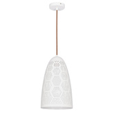 Hanging ceiling lamp 1X60W E27 openwork white BENE 31-70593