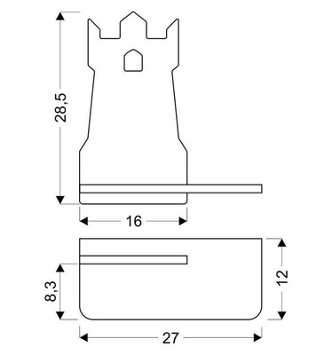 Wandleuchte Regal 5W LED 4000K IQ Kids Tower schwarz 21-84712
