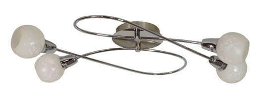 Plafonnier 4X40W E14 satiné AVILA 98-10100