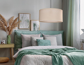 SHANTI pendant lamp black 1x40W E27 beige lampshade 31 38685